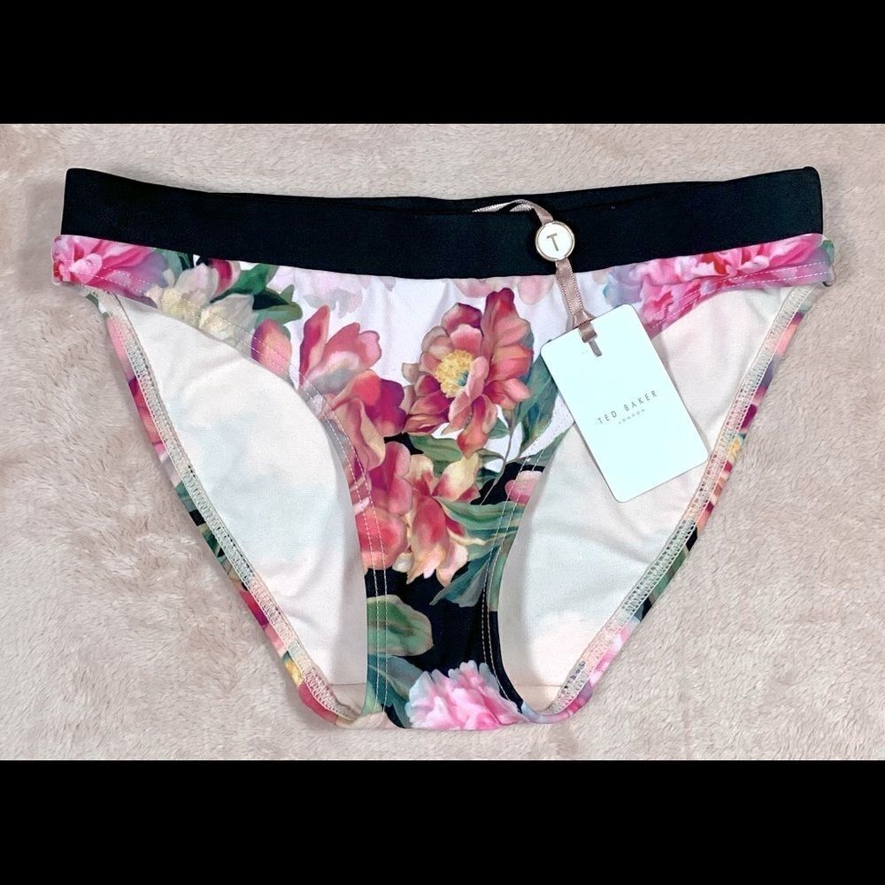 NWT Ted Baker Adirif Painted Posie Bikini Bottoms‎